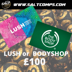 LUSH or BODY SHOP GIFT CARD WORTH £100